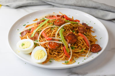 Spaghetti Saucisse + Egg